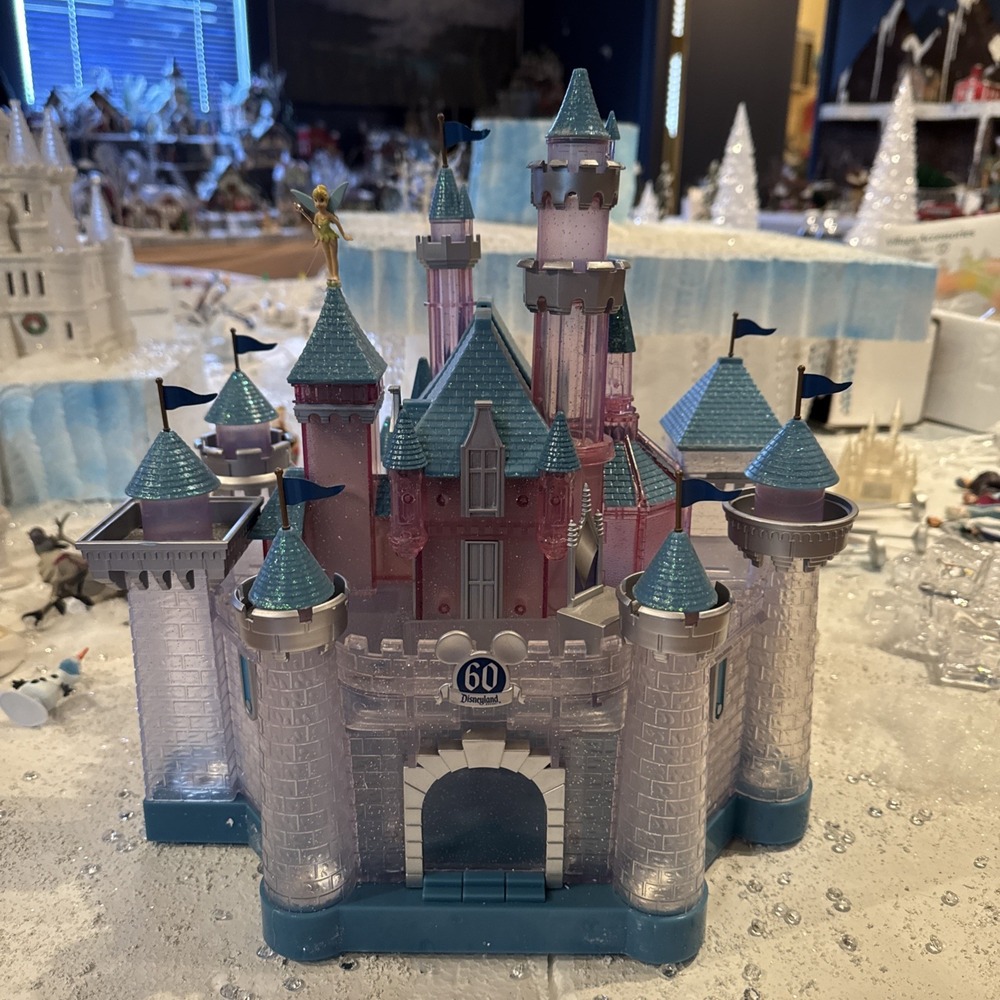 Disneyland 60th Anniversary Sleeping Beauty Castle Rare Collectible Toy Set